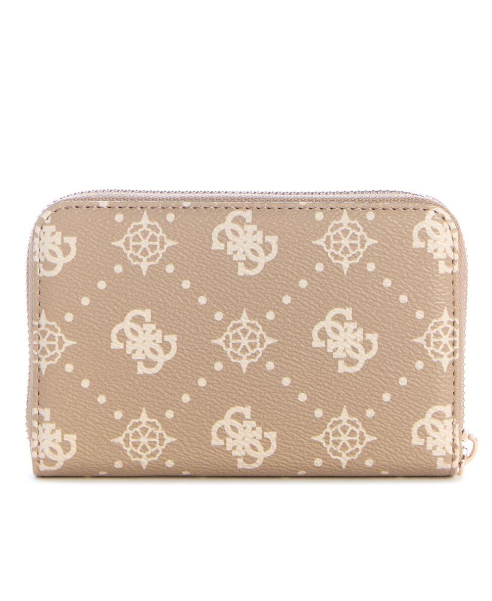 Billetera Emelie Logo Slg Med Zip Around Marrón-1