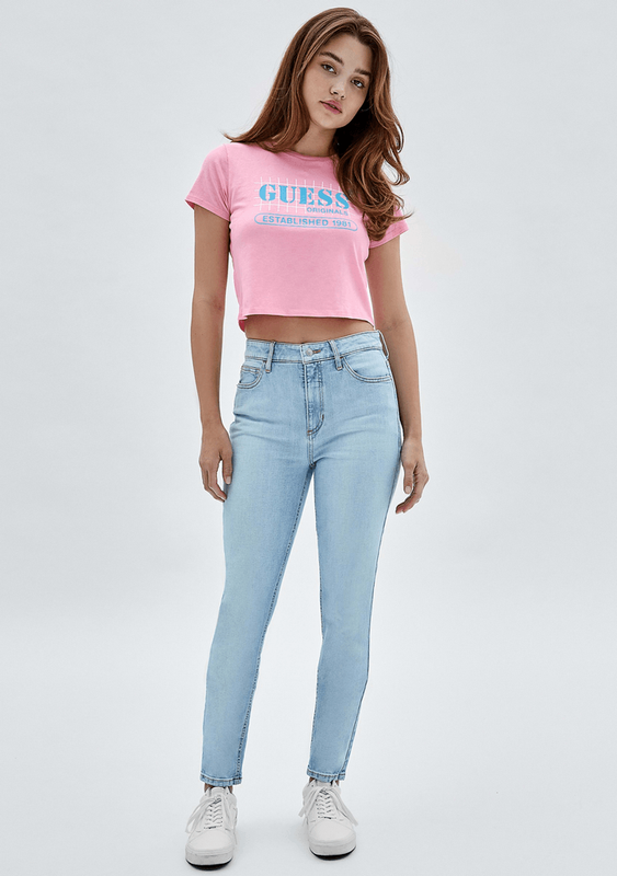 Jeans Guess Mujer Go Kit Broadway Hr Skinny Celeste-1