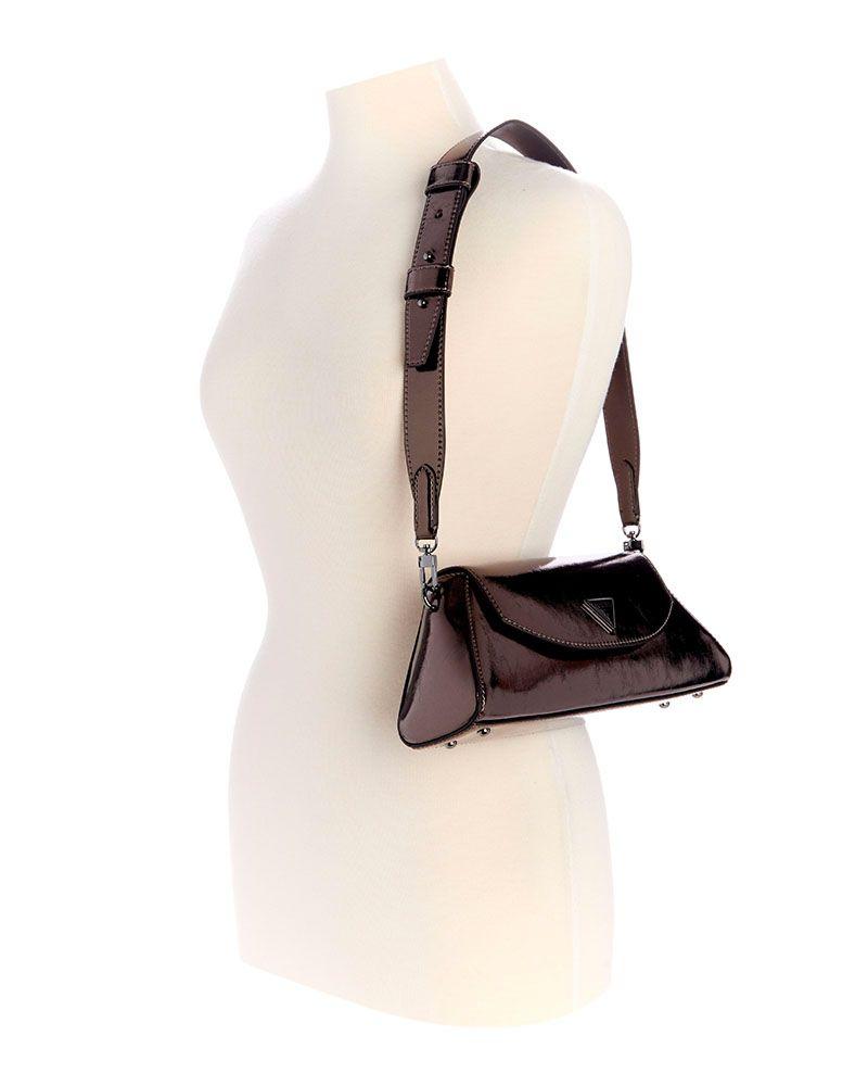 Cartera Bolena Flap Shoulder Bag Gris-4