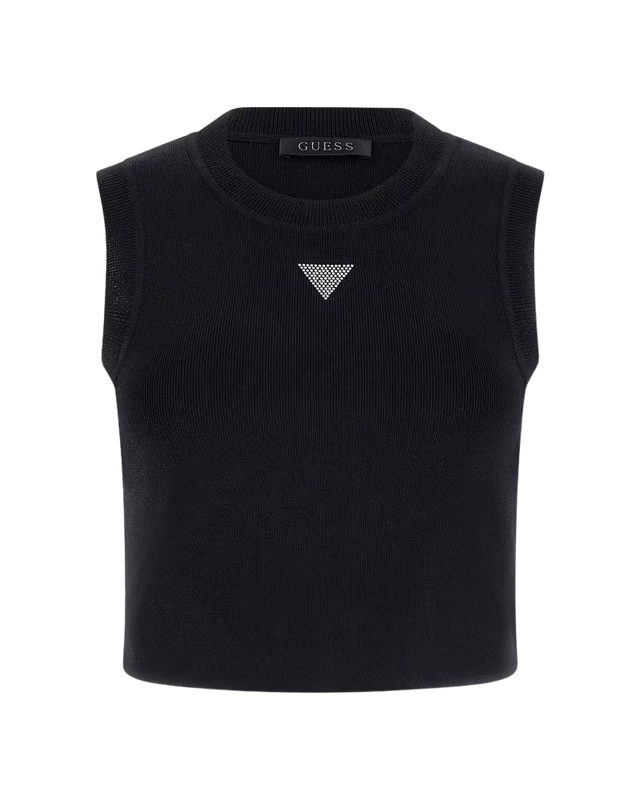 Top Guess Mujer Alexia Tank Top Negro-0