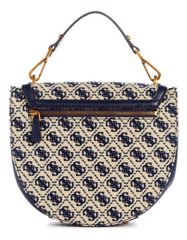 Cartera Guess Mujer Fleet Flap Saddle Bag Azul-2