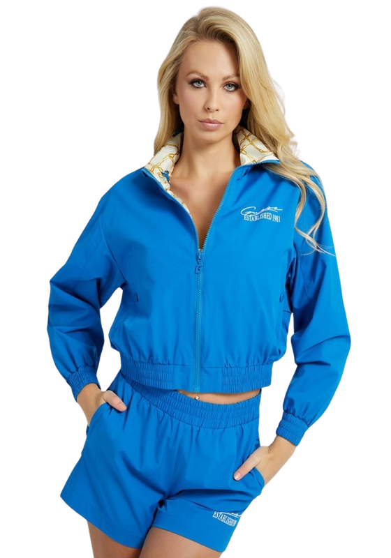 Polerón Guess Mujer Della Jacket Azul-0