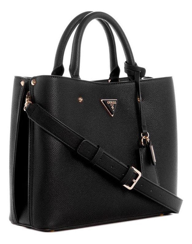 Cartera Guess Mujer Meridian Girlfriend Satchel Negro-1