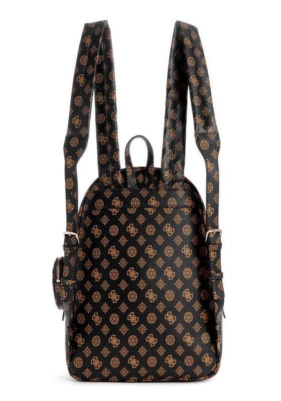 Mochila Guess Mujer Power Play Large Tech Backpack Café.-2