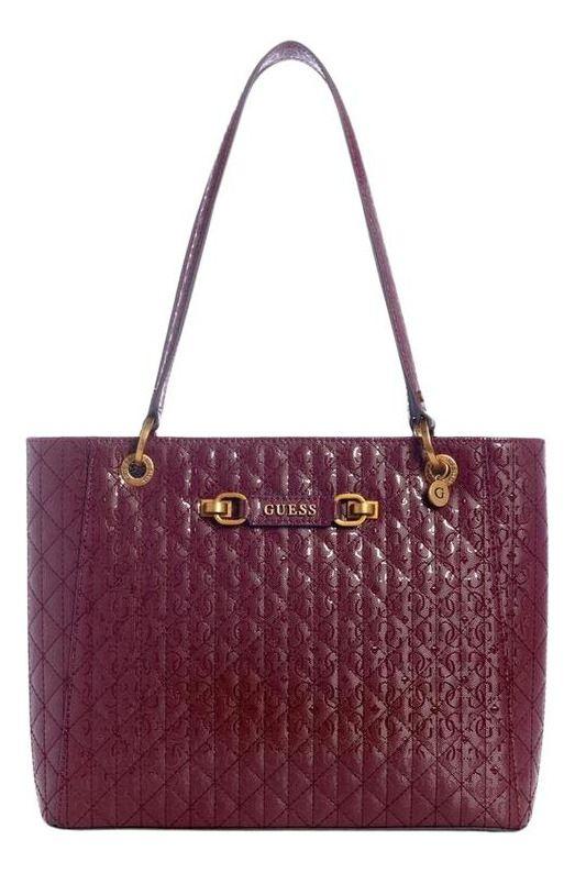 Cartera Guess Mujer Aveta Noel Tote Rojo-0