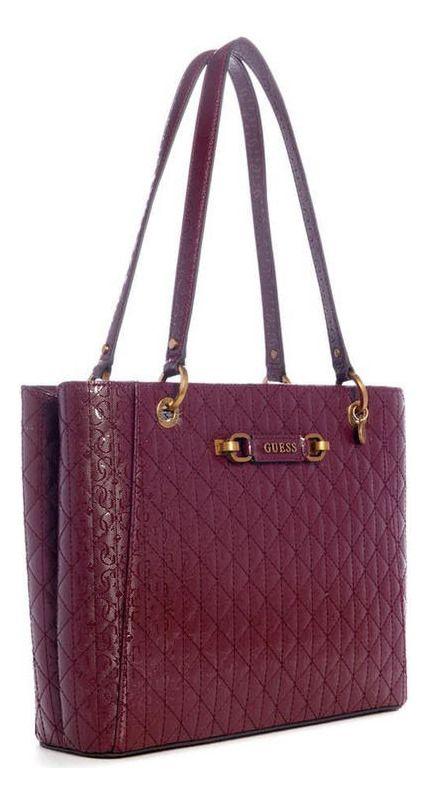 Cartera Guess Mujer Aveta Noel Tote Rojo-1