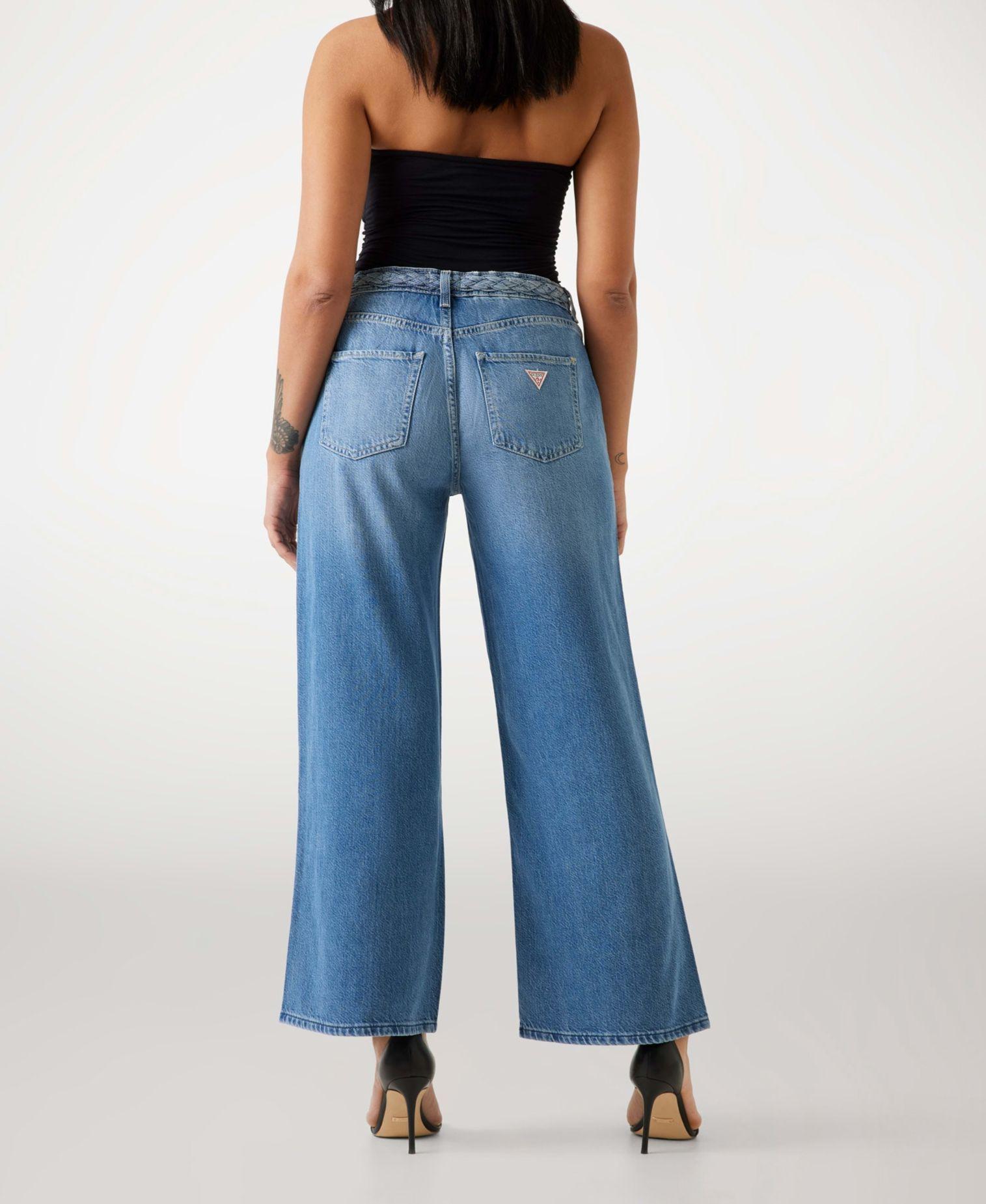 Jeans Wide Leg Braided Denim-2