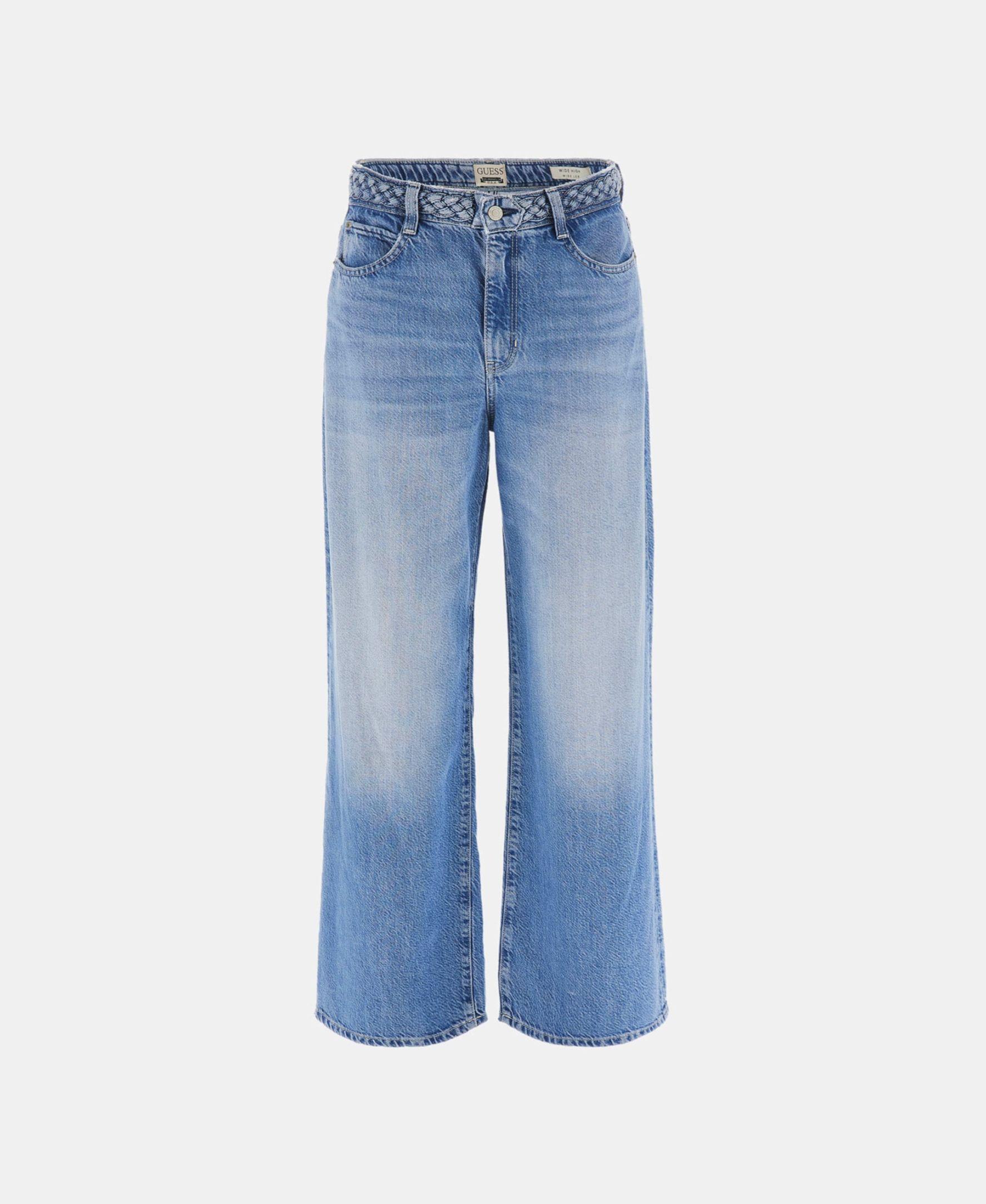 Jeans Wide Leg Braided Denim-6