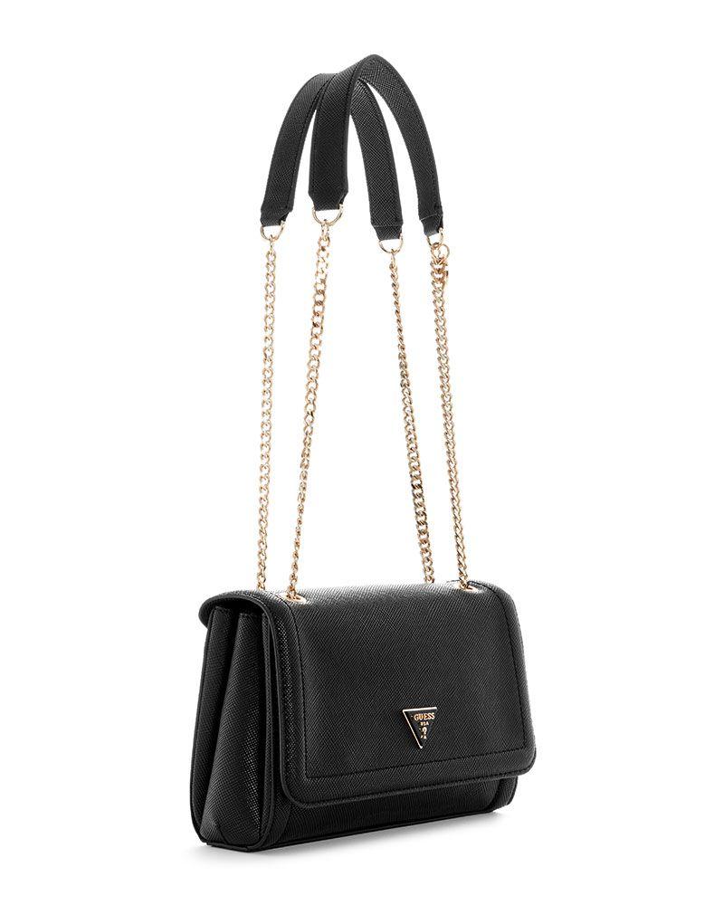 Cartera Guess Mujer Noelle Ii Cnvrtble Xbody Flap Negro-2