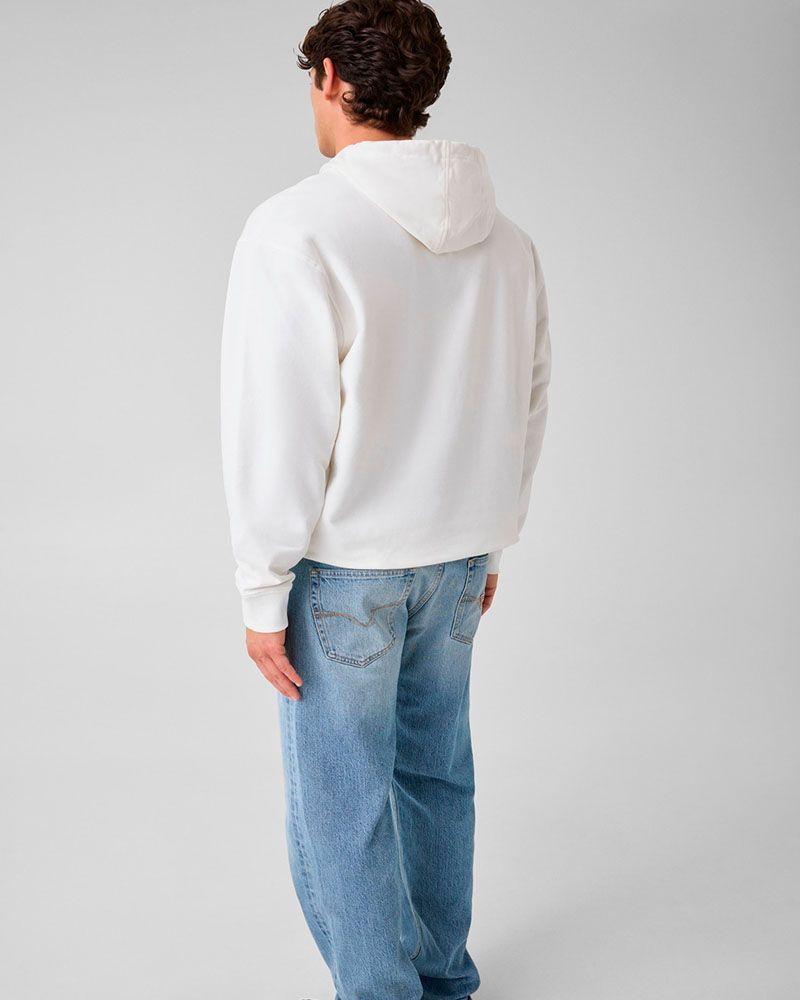 Poleron Eco Super Brushed Guess Bear Hoodie Blanco-2