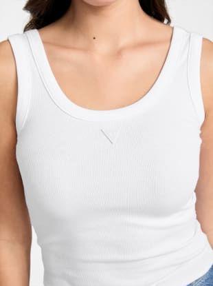 Polera Sl Triangle Patch Rib Tank Blanco-2