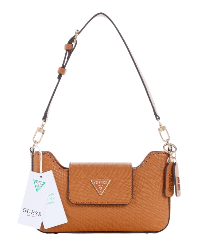 Cartera Guess Mujer Eco Ivy Top Zip Shoulder Cafe-0