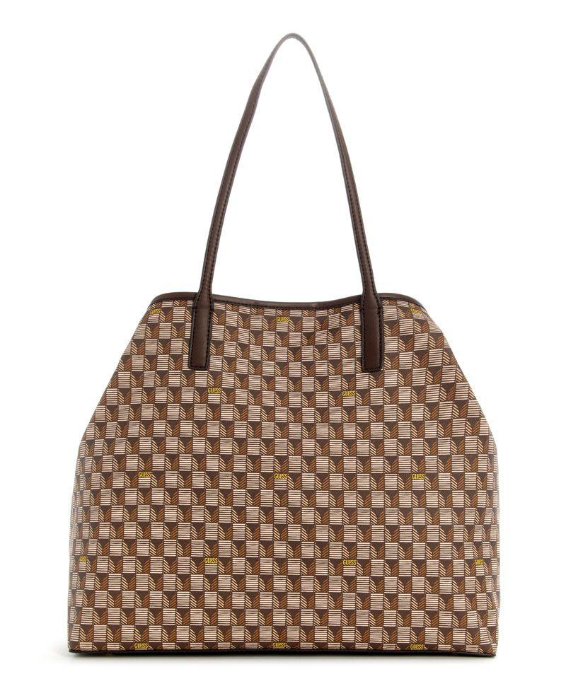Cartera Guess Mujer G Wave Large 2 In 1 Tote Café-2