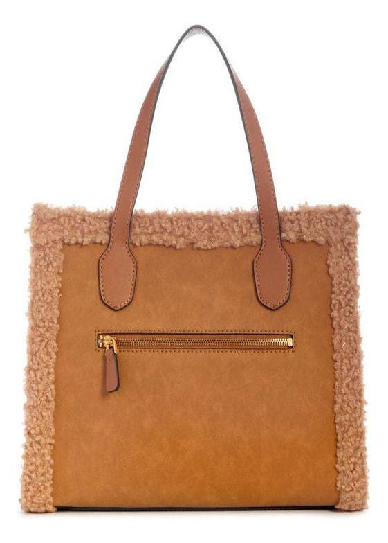 Cartera Guess Mujer Silvana 2 Compartment Tote Café.-2