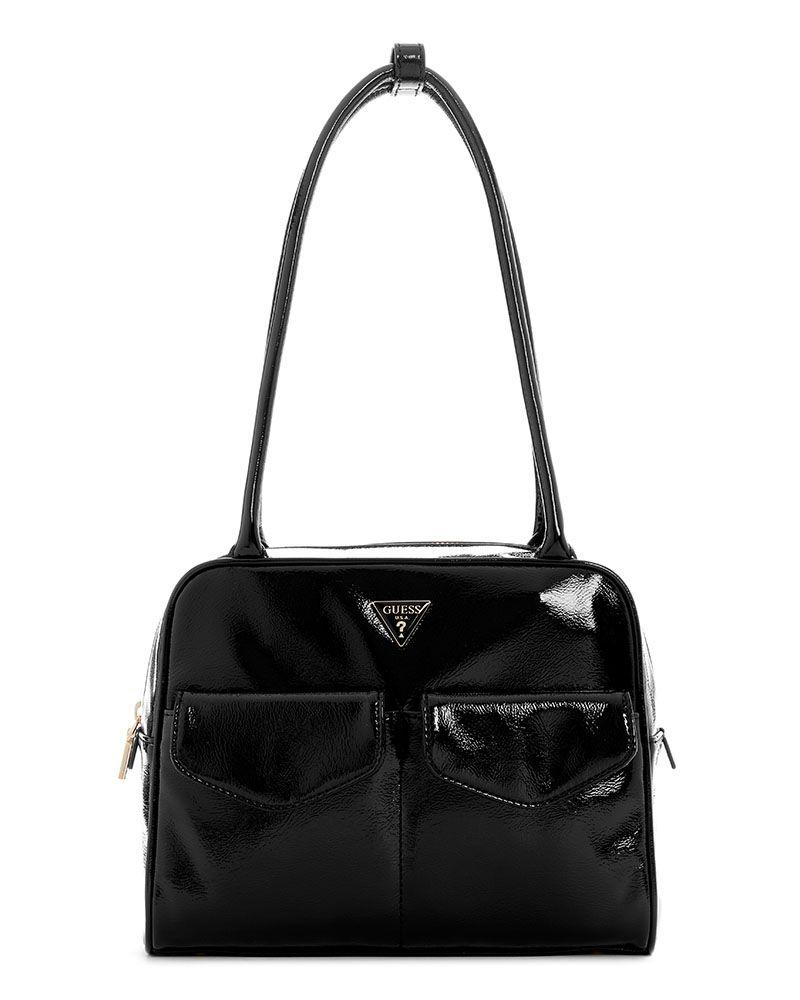 Cartera Guess Mujer Waldena Shoulder Satchel Negro-0