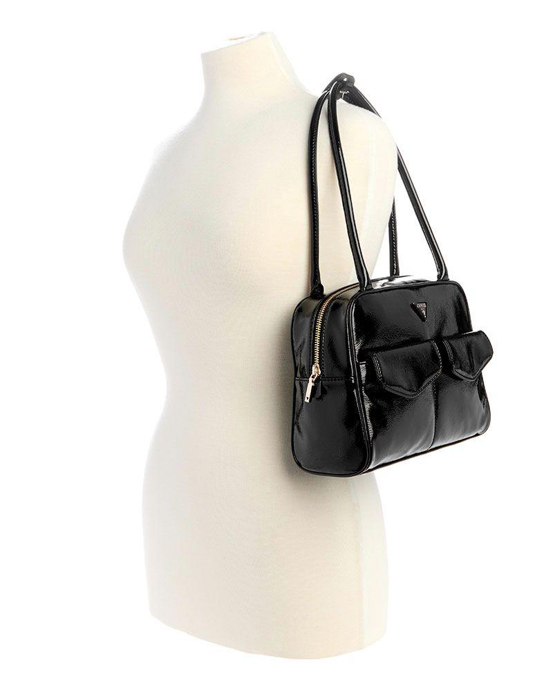 Cartera Guess Mujer Waldena Shoulder Satchel Negro-4