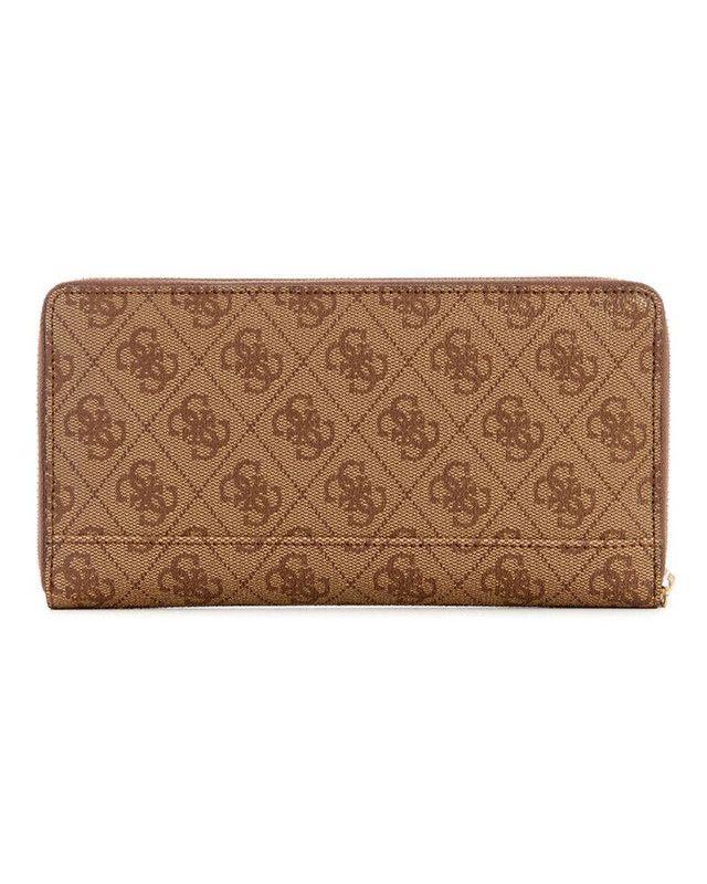 Billetera Guess Mujer Laurel Slg Cheque Organizer Café.-1