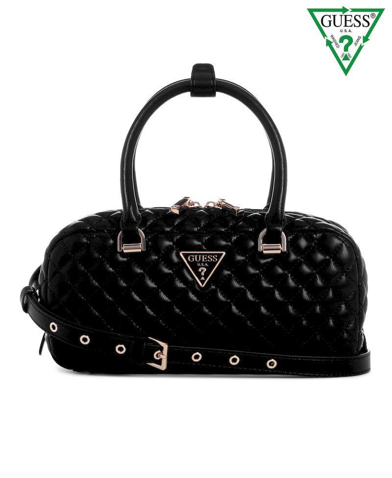 Cartera Guess Mujer Eco Rianee Satchel Negro-0