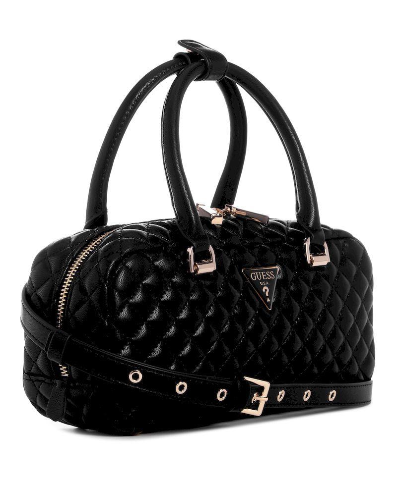 Cartera Guess Mujer Eco Rianee Satchel Negro-1