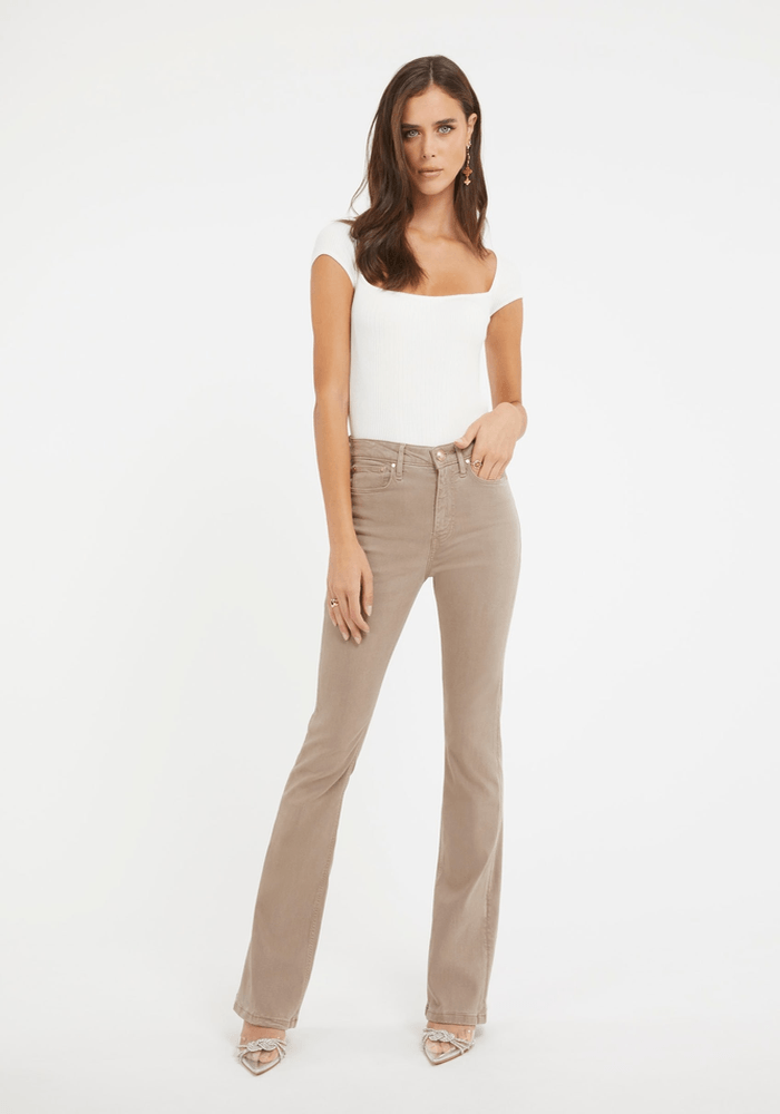 Jeans Guess Mujer Sexy Flare Beige-1