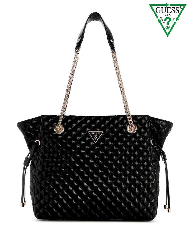 Cartera Guess Mujer Eco Rianee Tote Negro-0