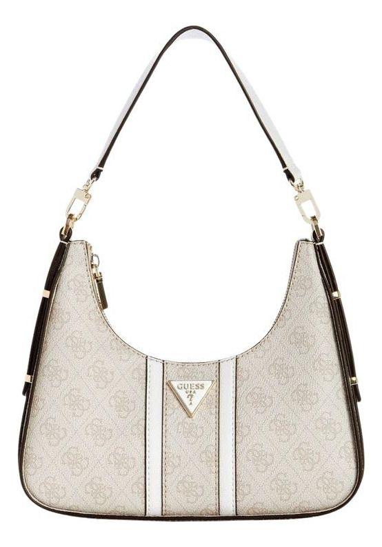 Cartera Guess Mujer Noreen Top Zip Shoulder Bag Blanco-0