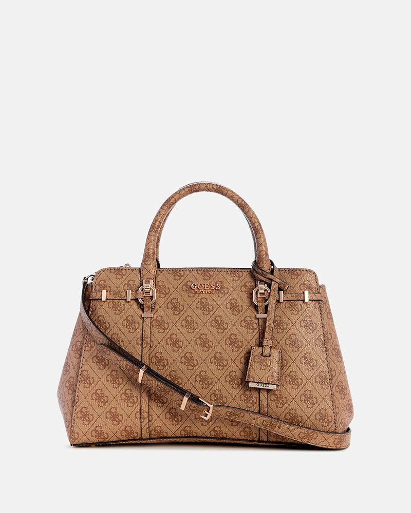 Cartera Leona Logo Multi Comp Satchel Negro-0