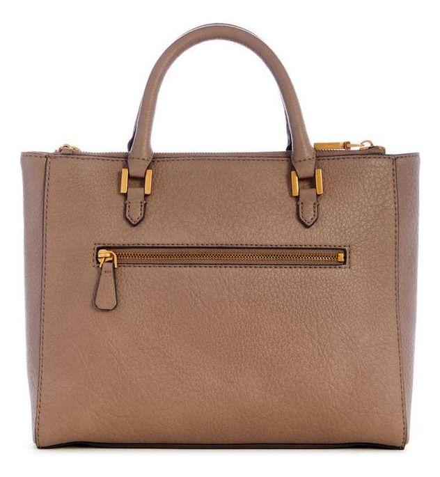 Cartera Guess Mujer Clelia Girlfriend Satchel Café-2