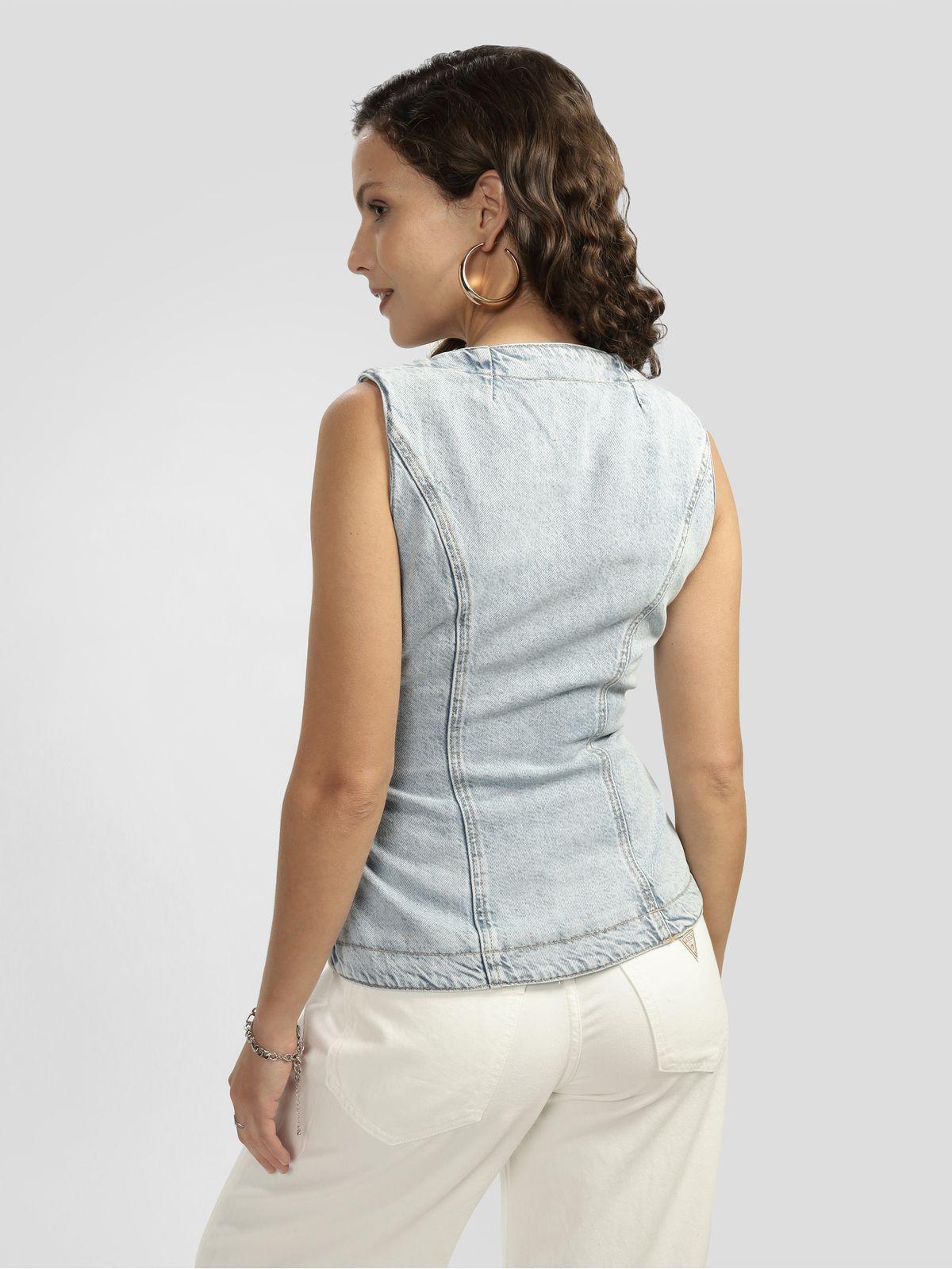 Blusa Riva Vest Denim-7