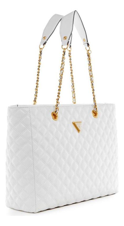 Cartera Guess Mujer Giully Tote Blanco-1