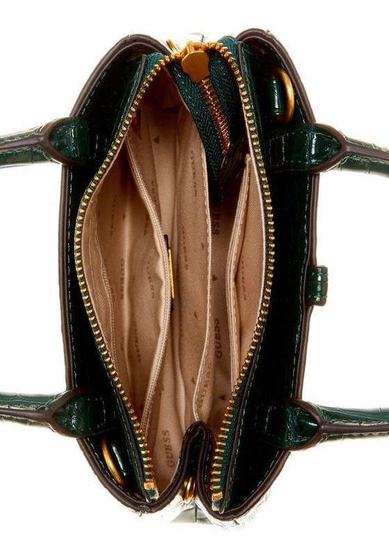 Mini Cartera Guess Mujer James Mini Satchel Verde-3