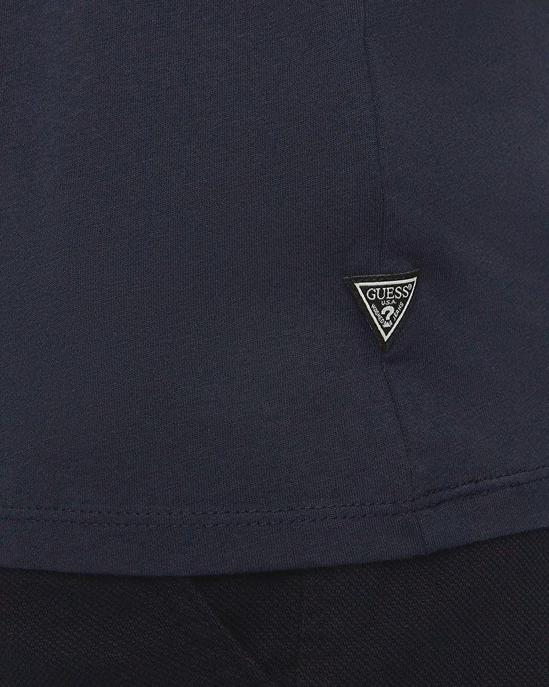 Polera Guess Hombre Ss Bsc Metallic Deboss Logo Tee Azul-4