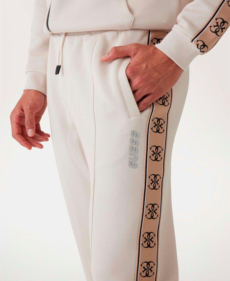 Pantalon Guess Hombre Mickey Cuff Pant Beige-3