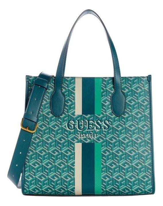 Cartera Guess Mujer Silvana 2 Compartment Tote Verde-0
