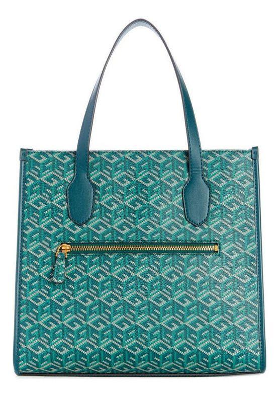 Cartera Guess Mujer Silvana 2 Compartment Tote Verde-2