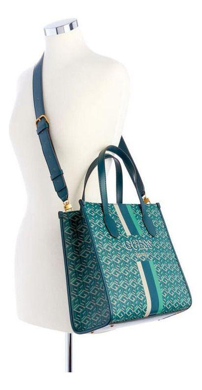 Cartera Guess Mujer Silvana 2 Compartment Tote Verde-4