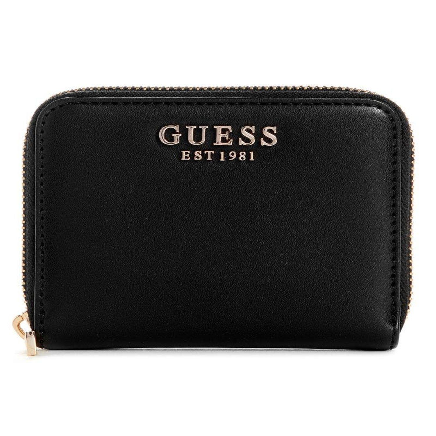 Billetera Guess Mujer Laurel Slg Smll Zip Around Negro-0