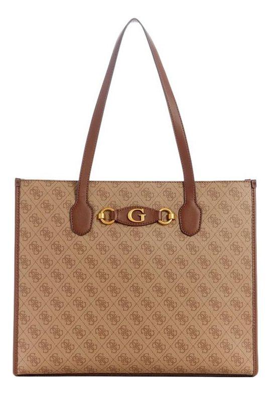 Cartera Guess Mujer Izzy Girlfriend Tote Café.-0
