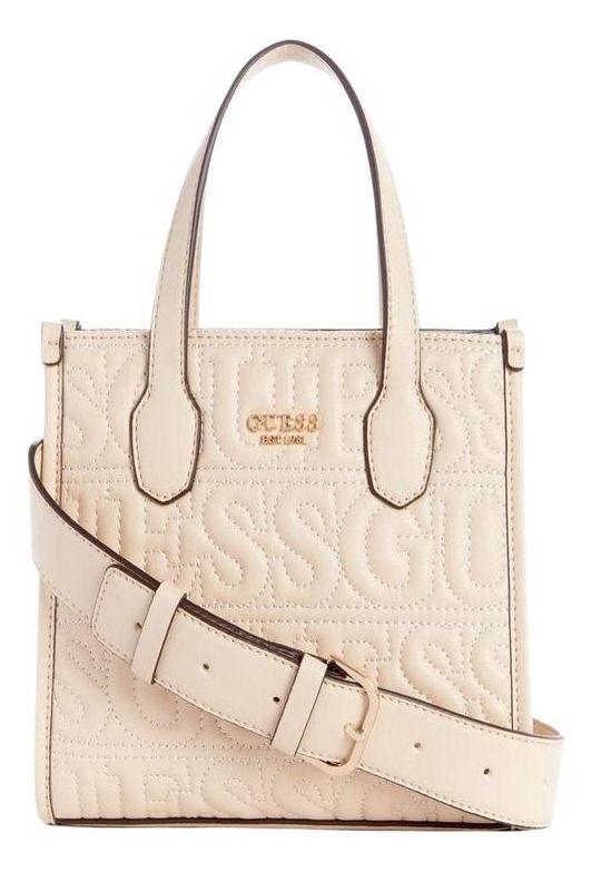 Mini Cartera Guess Mujer Silvana 2 Compartmnt Tote Negro-0