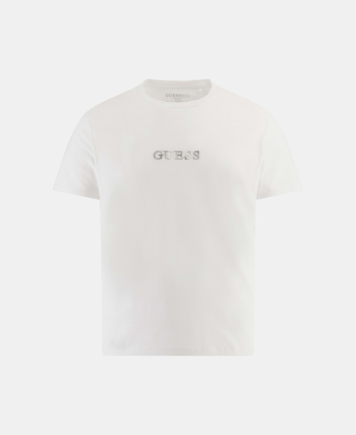 Polera Guess Hombre Ss Cn Multicolor Tee Blanco-4