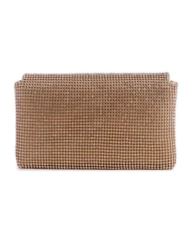 Cartera Guess Mujer Zalina Flap Clutch Dorado-4