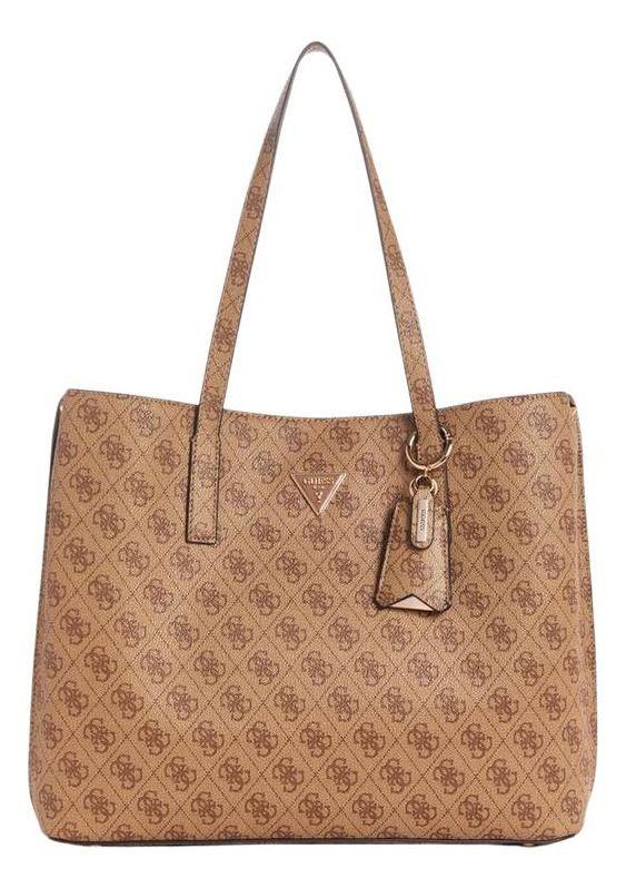 Cartera Guess Mujer Meridian Girlfriend Tote Café-0