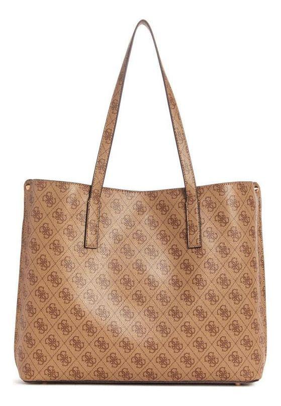 Cartera Guess Mujer Meridian Girlfriend Tote Café-2