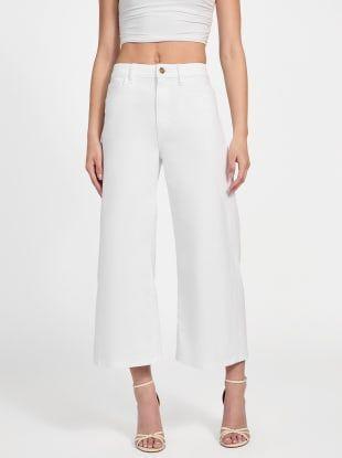 Jeans Bellflower Crop Wide Leg Blanco-0