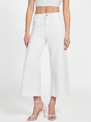 Jeans Bellflower Crop Wide Leg Blanco-5