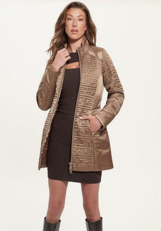 Chaqueta Guess Mujer Marine Long Jacket Beige-1