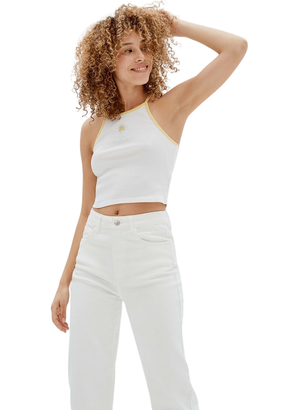 Polera Guess Mujer Go Sienna Ringer Tank Blanco-0