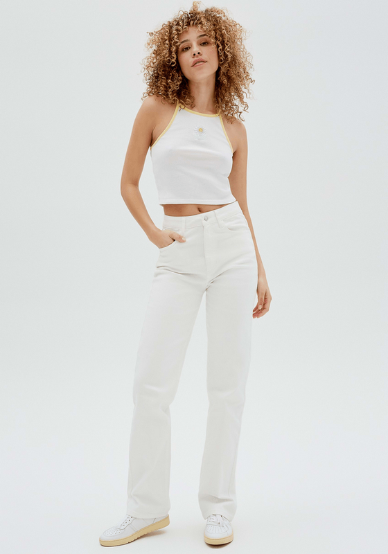 Polera Guess Mujer Go Sienna Ringer Tank Blanco-1