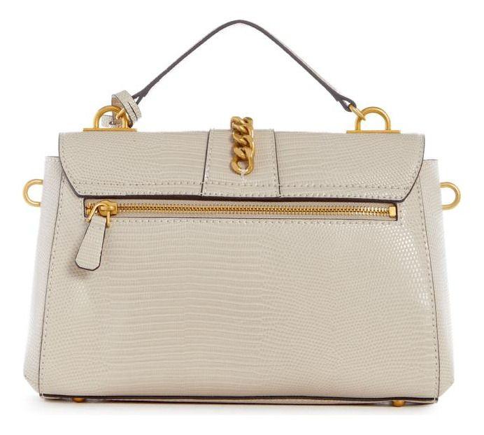 Cartera Guess Mujer Tiberia Top Handle Flap Crema-2