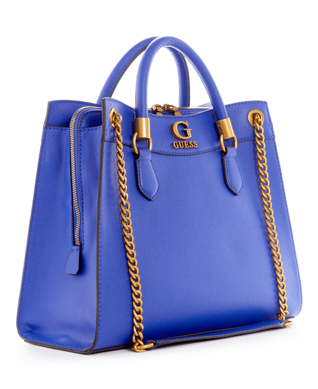 Cartera Guess Mujer Nell Girlfriend Satchel Azul-1